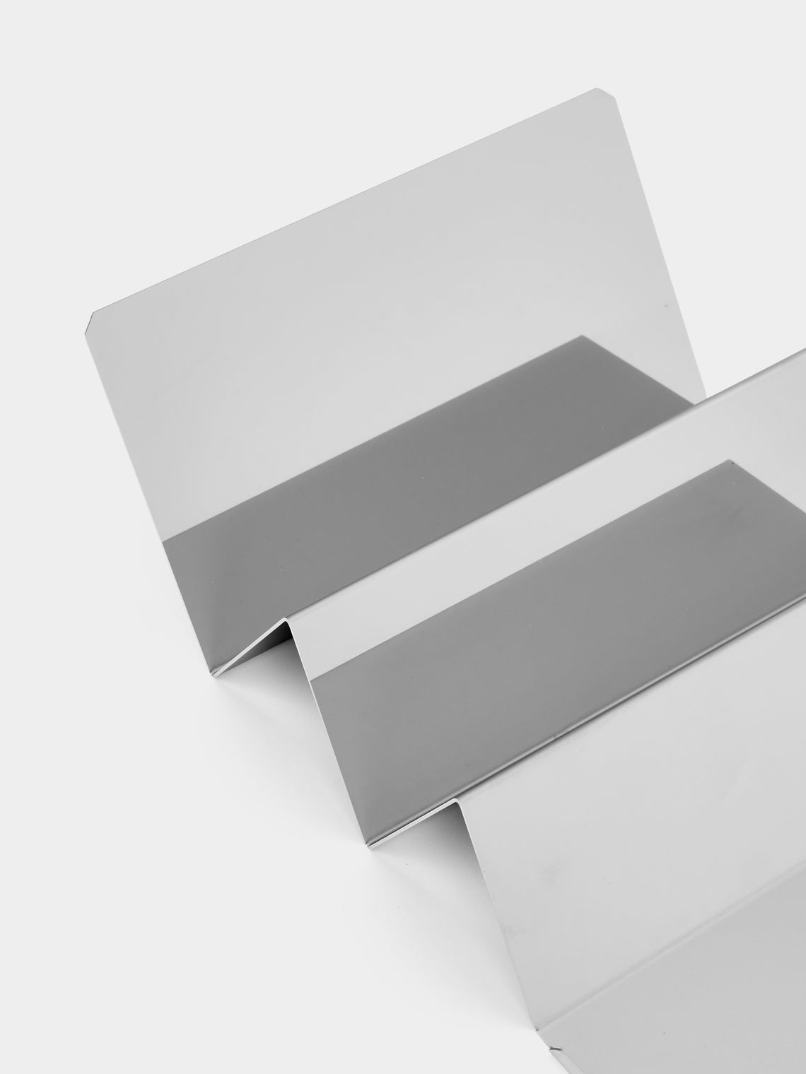 AnObjct - Wall Street Stainless Steel Pencil Tray (10in/26cm) - Silver - ABASK