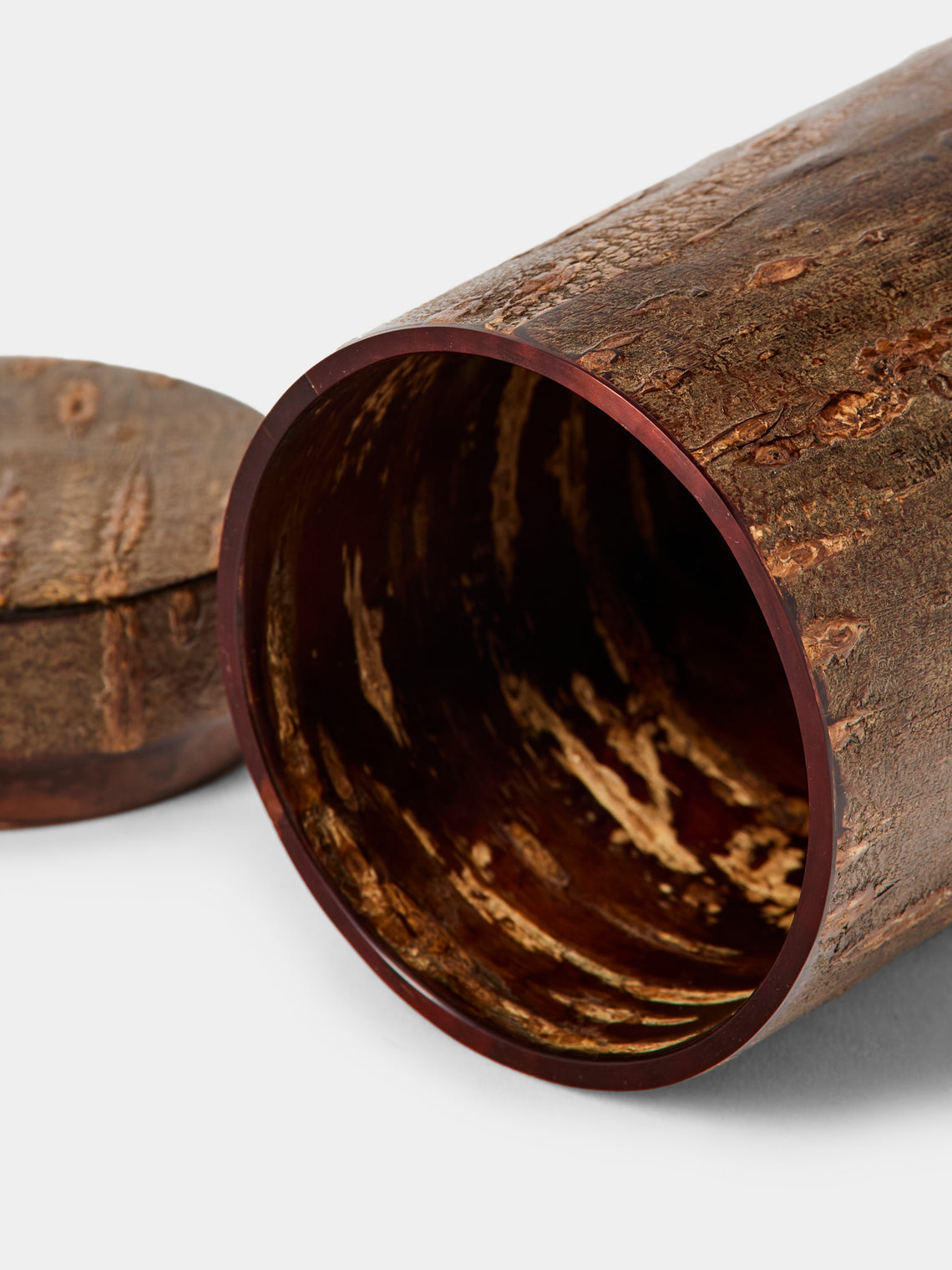 Denshiro - Polished Cherry Bark Canister - Brown - ABASK