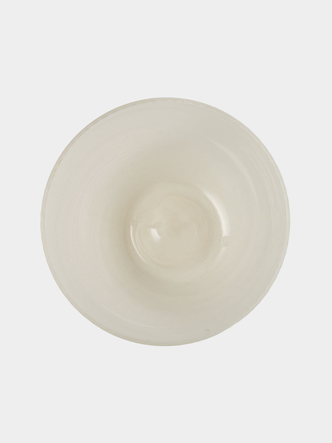 Antique and Vintage - 1973 Fulvio Bianconi for Venini Filigree Murano Glass Bowl - Clear - ABASK