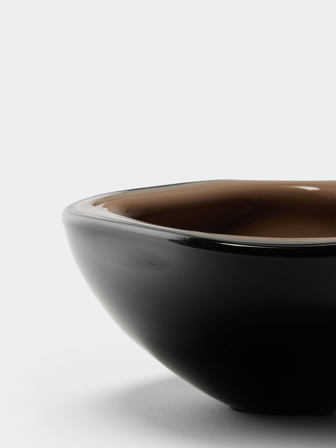 Antique and Vintage - Mid-Century Murano Glass Ashtray - Brown - ABASK