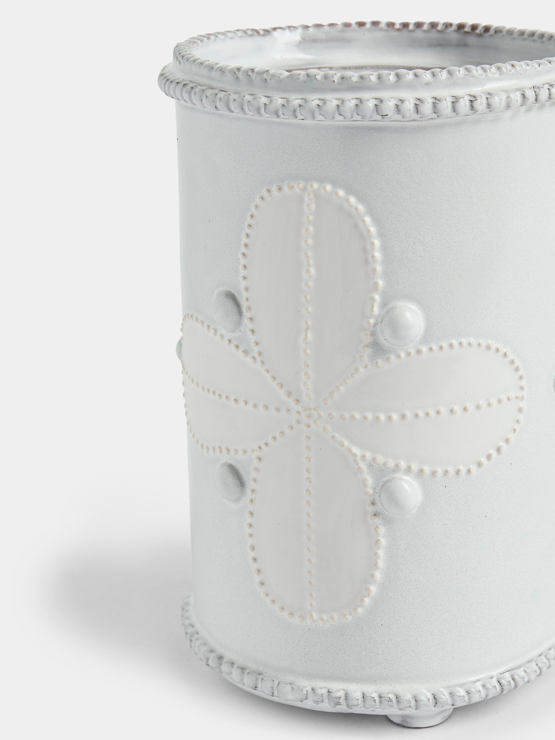 Emily Mitchell - Hand-Built Ceramic Bough Vase - White - ABASK