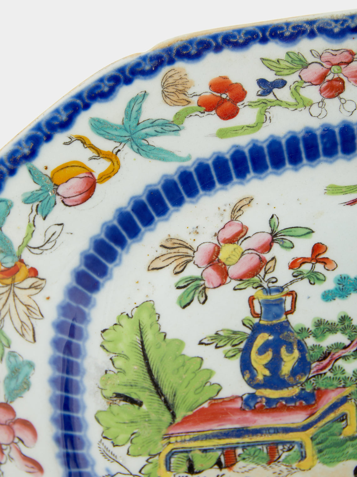 Antique and Vintage - 1820s Mogul Masons Ironstone Platters (Set of 2) - Multiple - ABASK