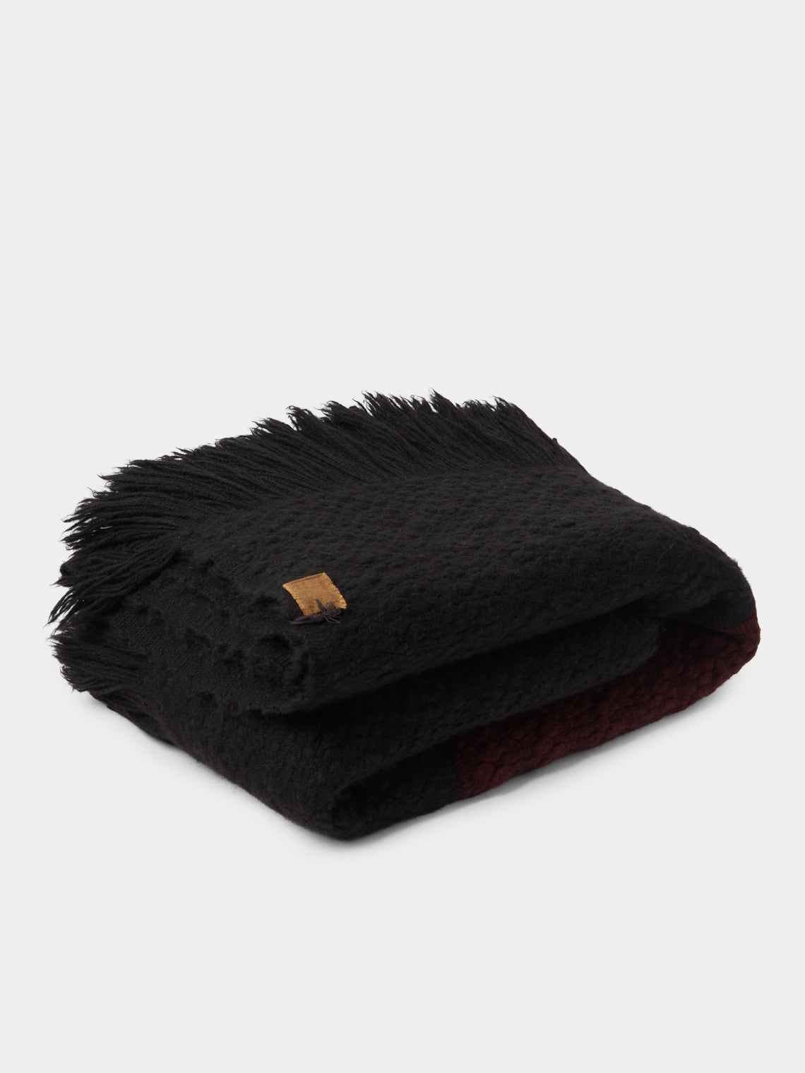 Norlha - Saddle Hand-Spun Yak Blanket (86.5in/2.2m) - Black - ABASK