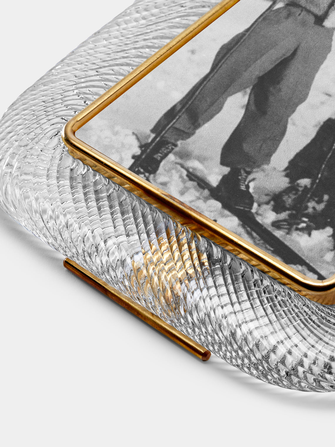 Antique and Vintage - 1960s Murano Glass Photo Frame - Clear - ABASK