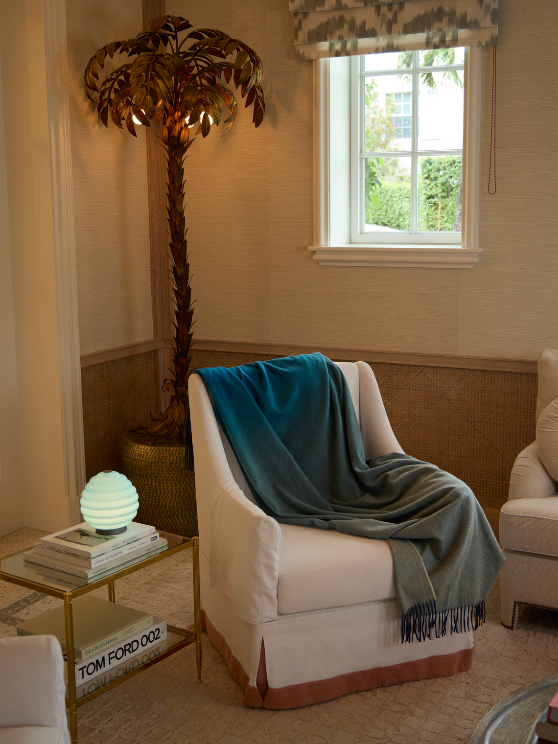 Begg x Co - Nuance Ombré Cashmere Throw (72in/1.8m) - Blue - ABASK
