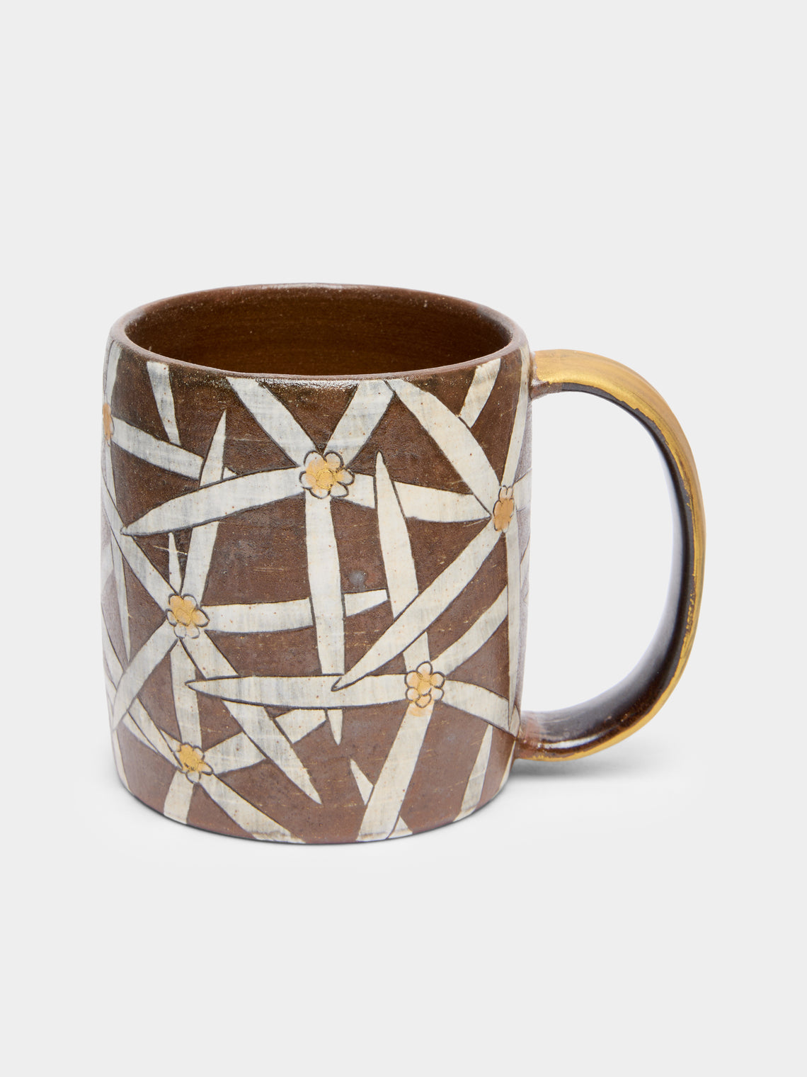 Na Yong-hwan - Wildflower Buncheong Mug (Set of 2) - Brown - ABASK- 