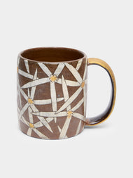Na Yong-hwan - Wildflower Buncheong Mug (Set of 2) - Brown - ABASK- 