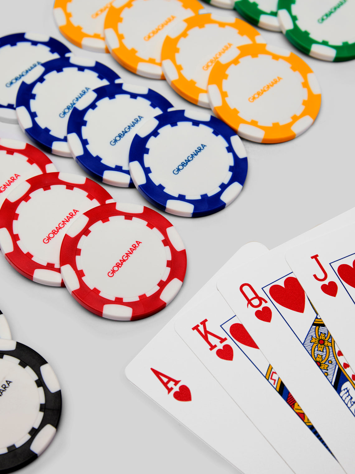 Giobagnara - Wood Poker Set - Navy - ABASK