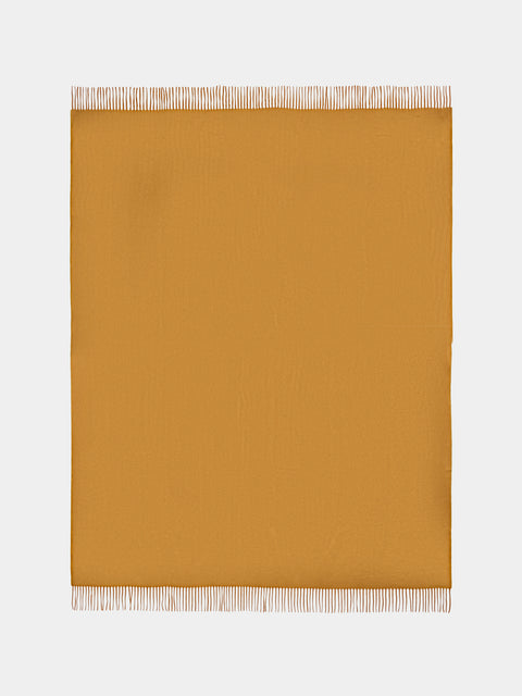 Begg x Co - Arran Cashmere Throw (72in/1.8m) - Orange - ABASK - 