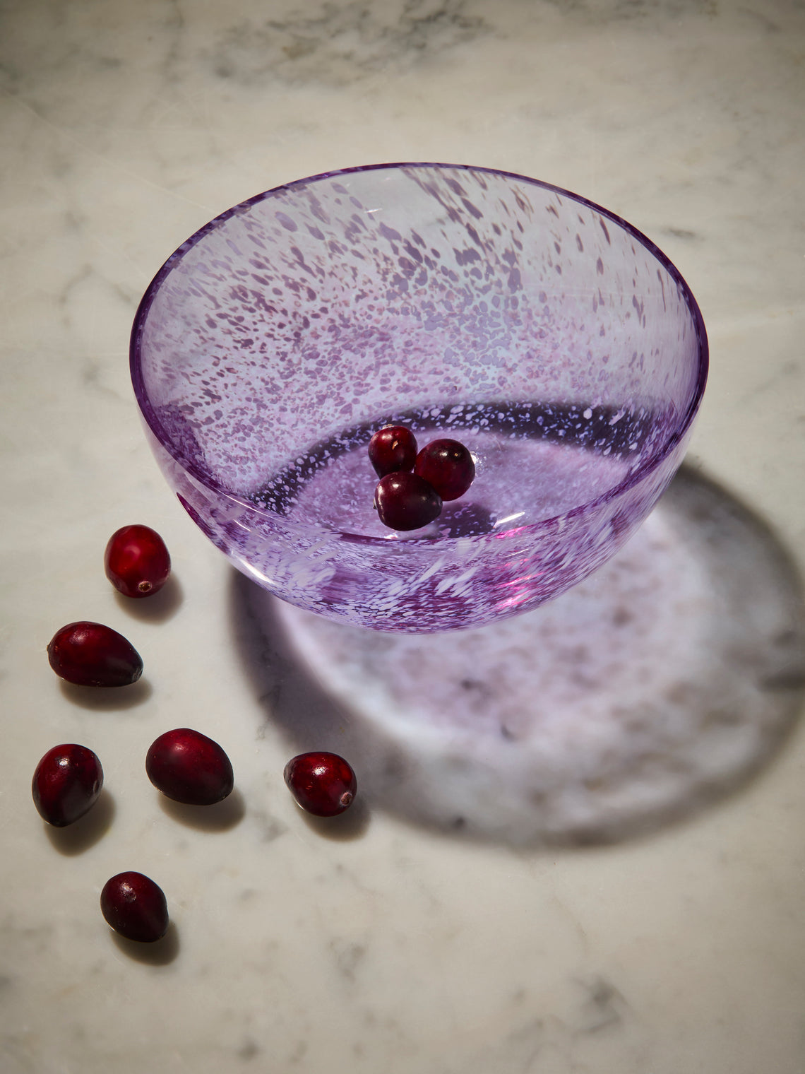 Antique and Vintage - Mid-Century Glass Bowl - Purple - ABASK