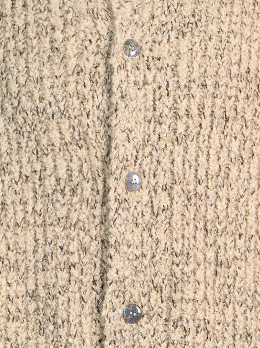 God's True Cashmere - Cloud Cashmere Cardigan | Size: L - Taupe - ABASK