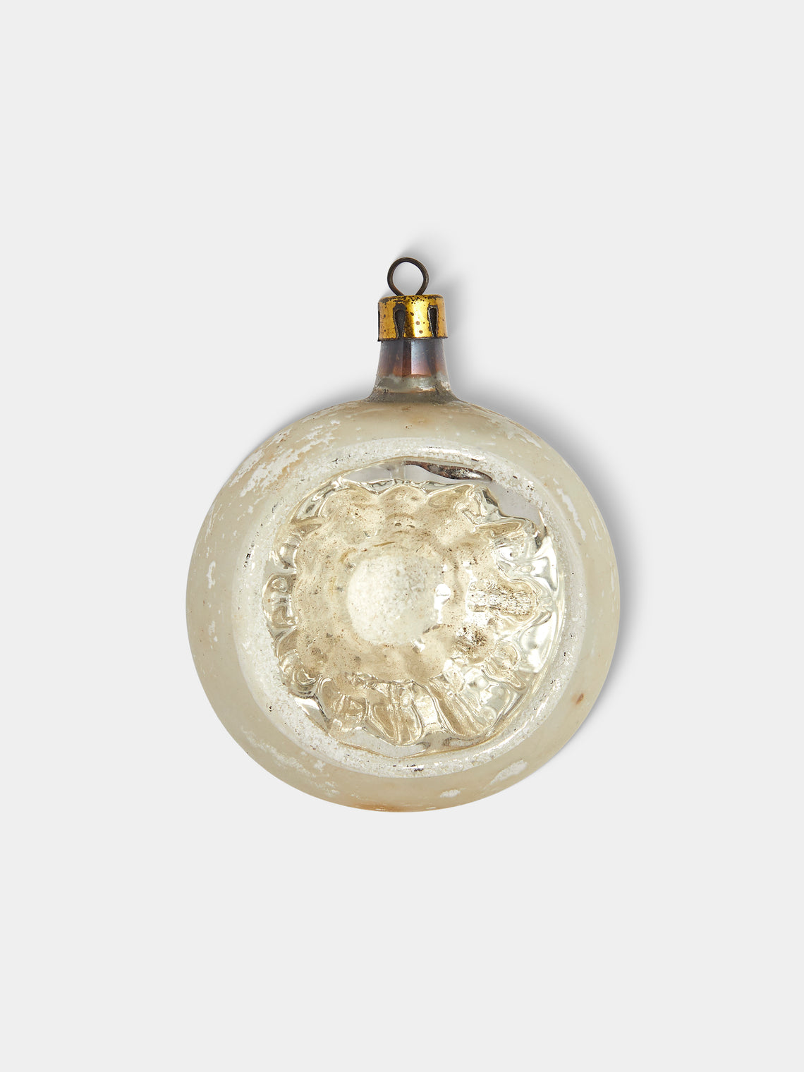 Antique and Vintage - Early-20th-Century Reflective Glass Baubles (Set of 9) - Silver - ABASK