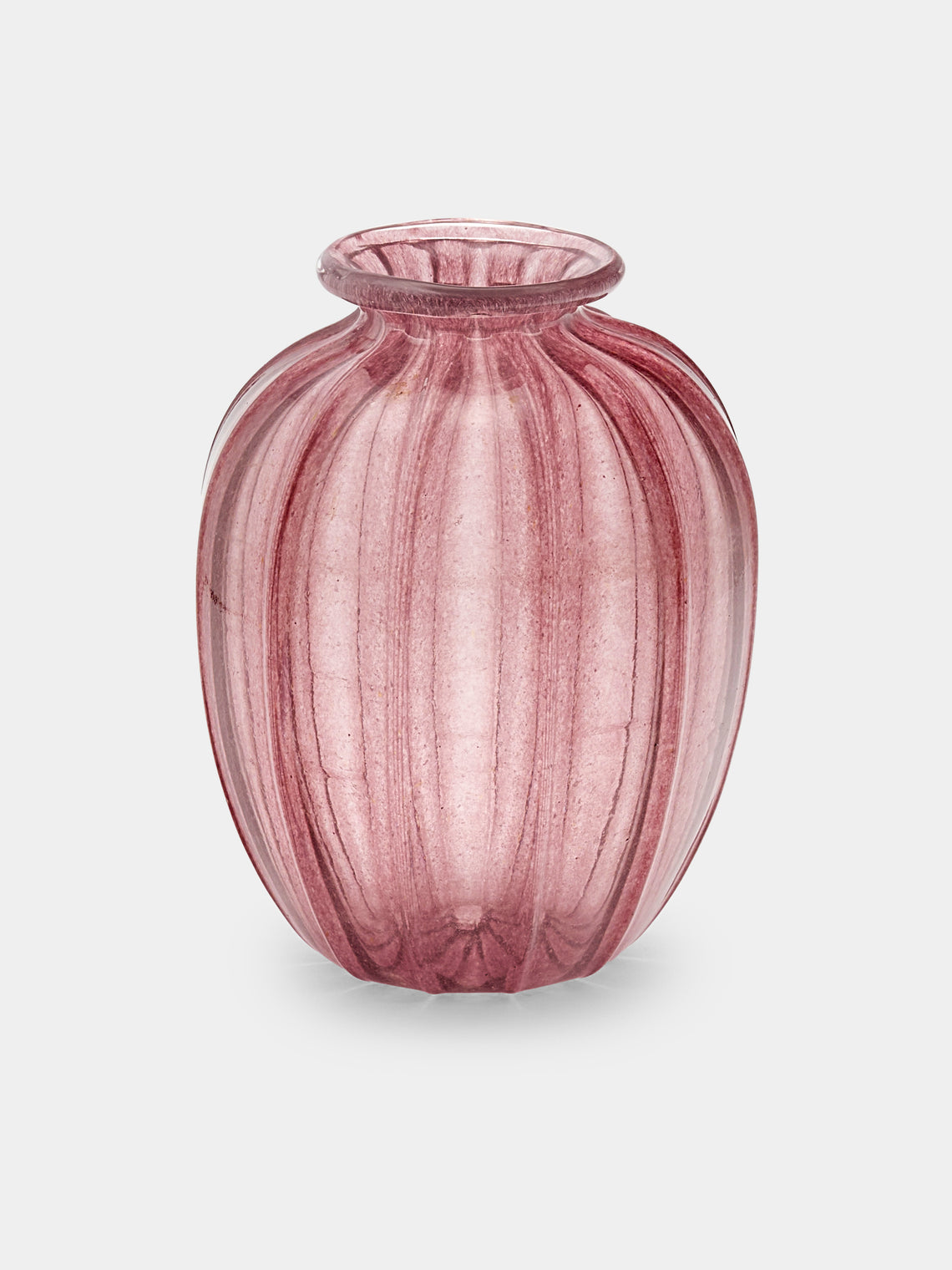 Antique and Vintage - 1920s Cappellini Glass Vase - Pink - ABASK - 