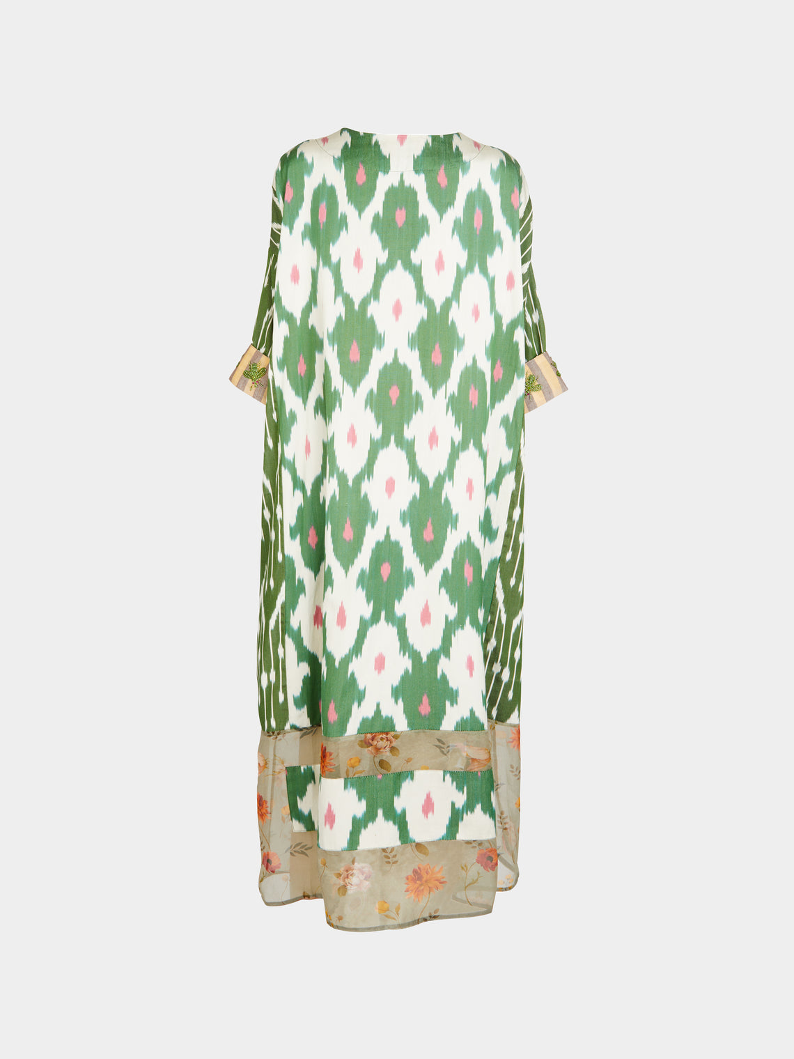 Nazzy Beglari - Hand-Loomed Ikat Silk and Cotton Dress | One Size -  - ABASK
