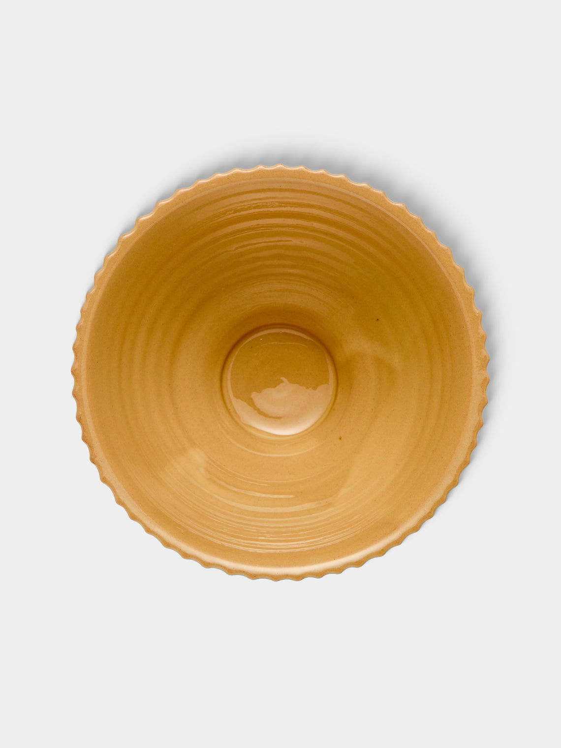 Poterie d’Évires - Flowers Hand-Painted Ceramic Mini Salad Bowl - Light brown - ABASK