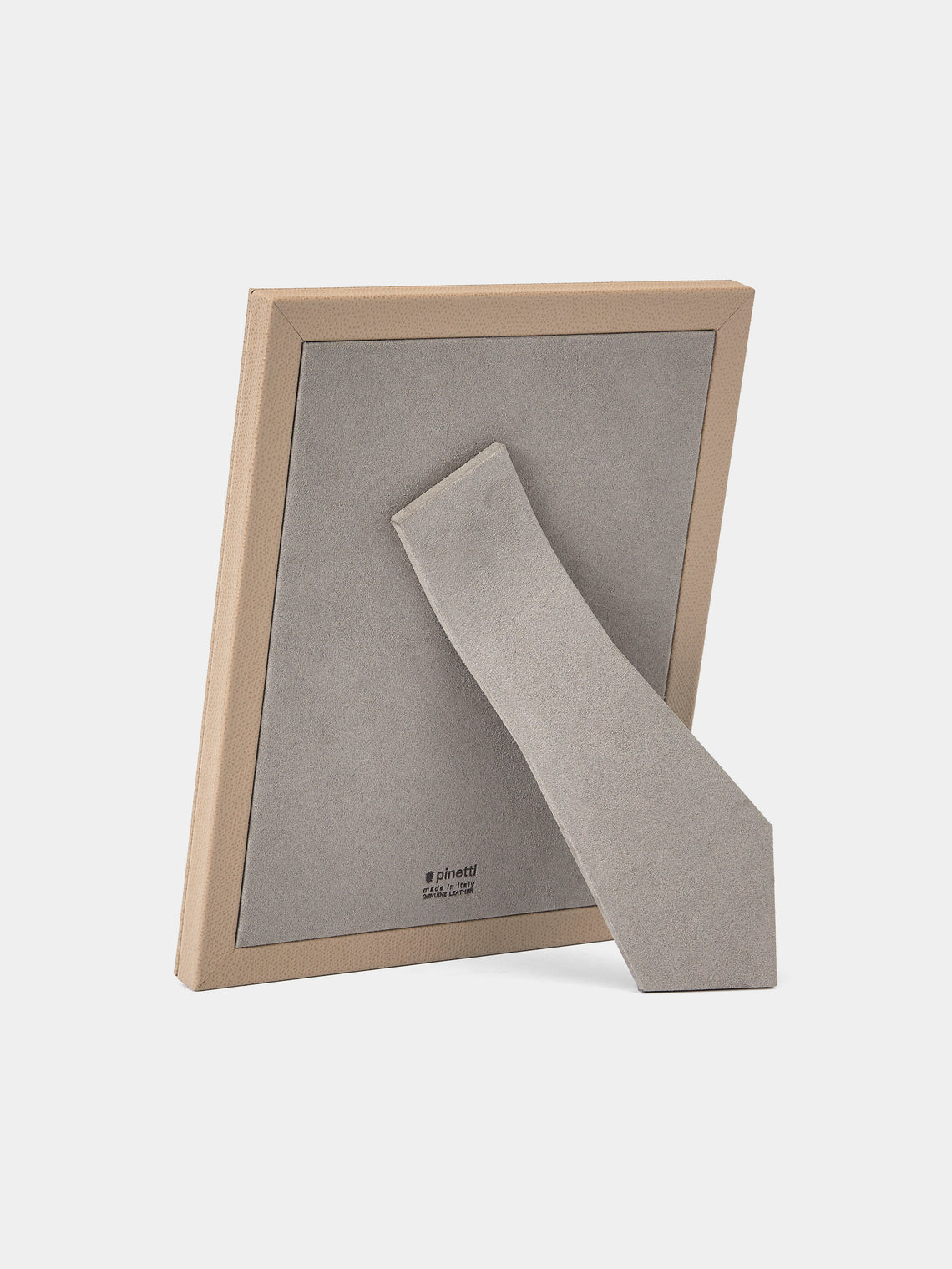 Pinetti - Leather Photo Frame (5x7”) - Taupe - ABASK