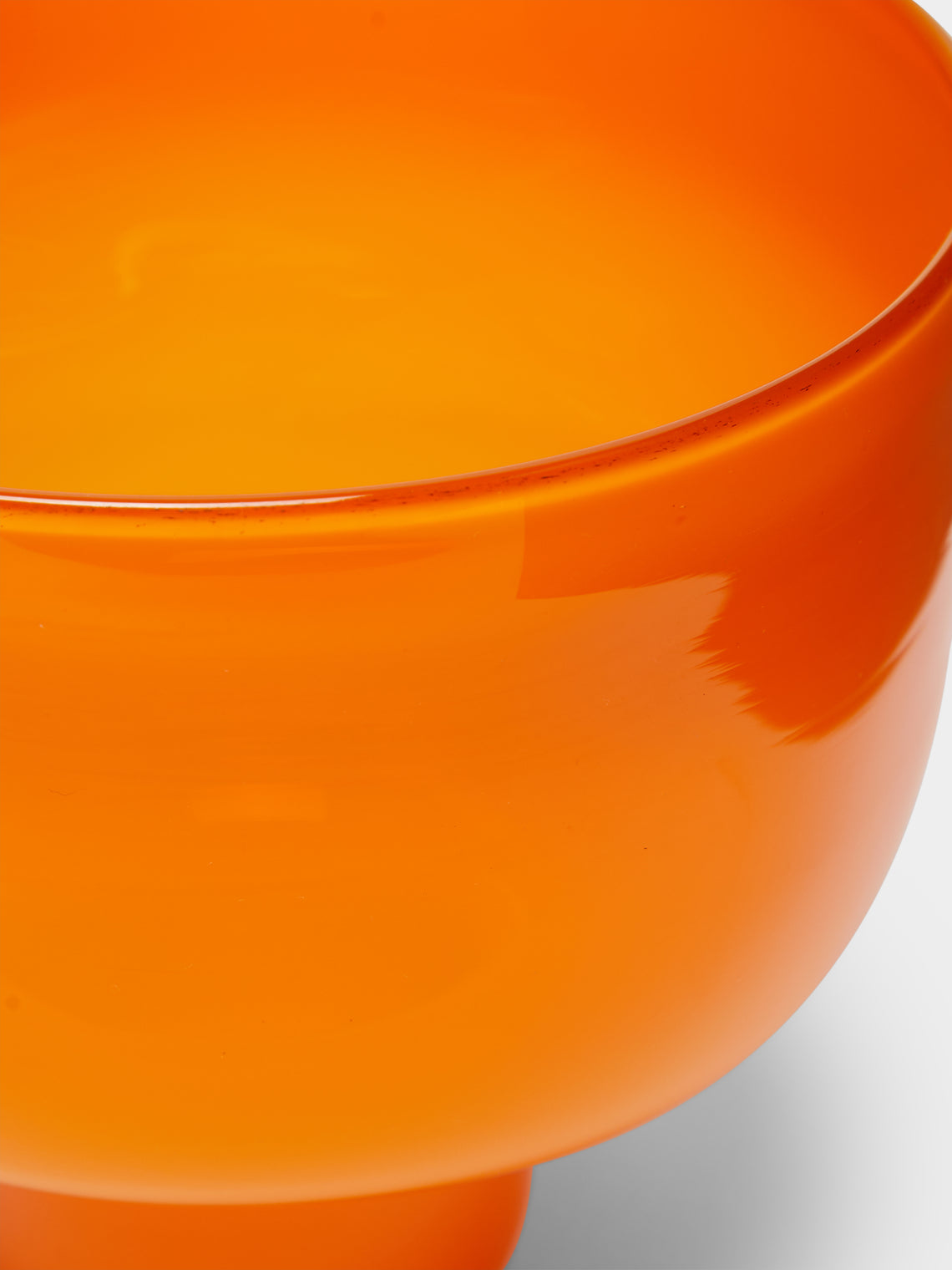 Pierrot Doremus - Hand-Blown Glass Ice Cream Bowls (Set of 4) - Orange - ABASK