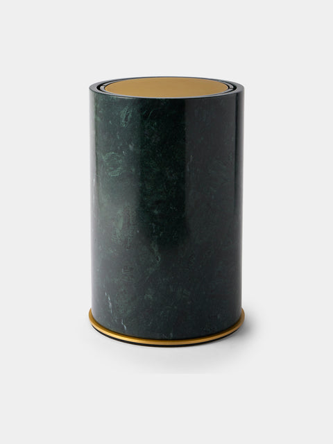 Giobagnara - Positano Marble Wastepaper Bin - Green - ABASK - 