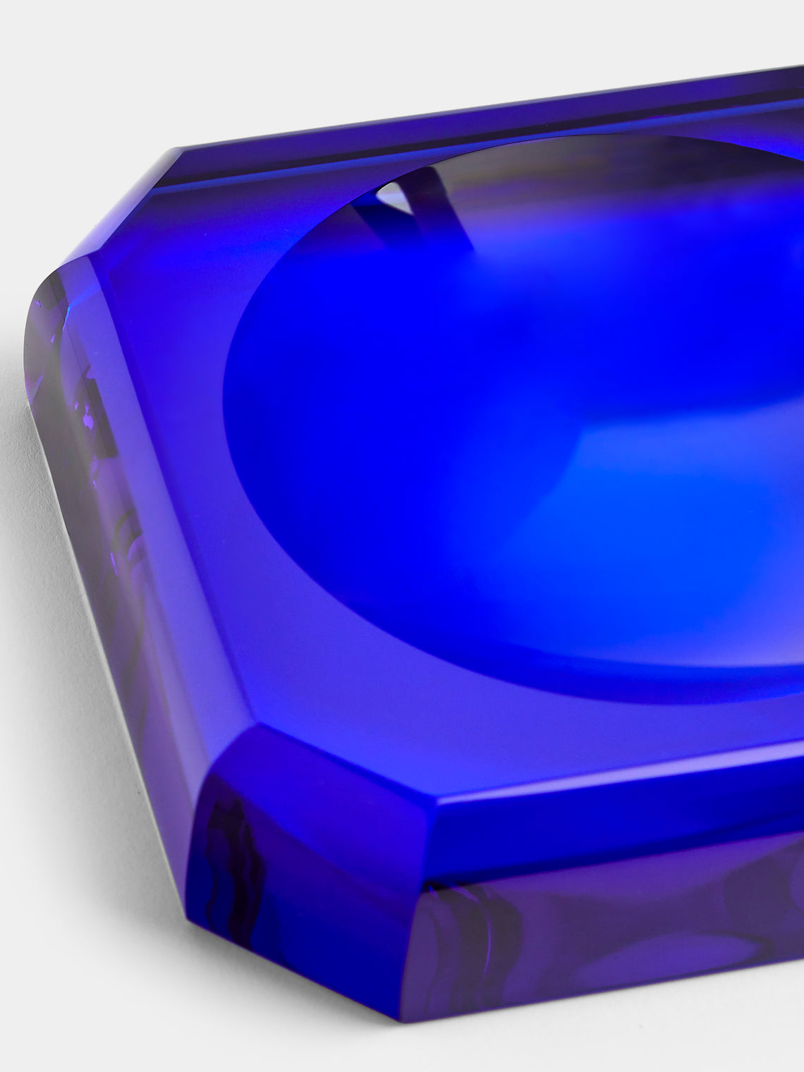 Decor Walther - Cut Crystal Soap Dish - Blue - ABASK