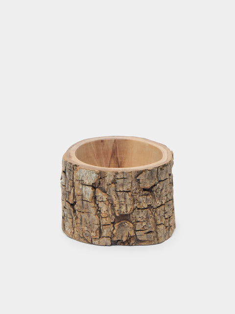 Art Brugi - Hand-Carved Olivewood Salt Cellar - Brown - ABASK - 