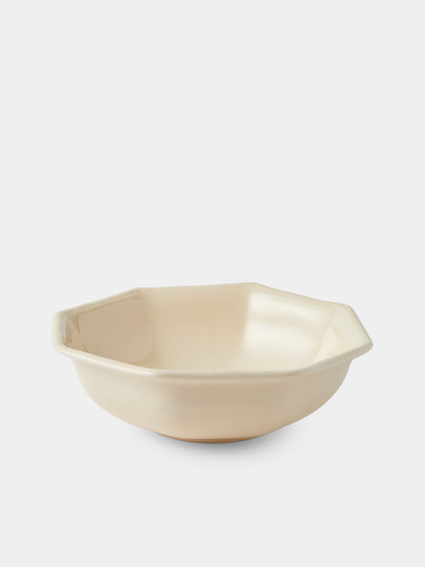 Maison Pichon Uzès - Louis XVI Hand-Glazed Ceramic Salad Bowl - White - ABASK - 