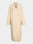 Dusan - Ribbed Wool Long Cardigan | One Size - Ivory - ABASK - 