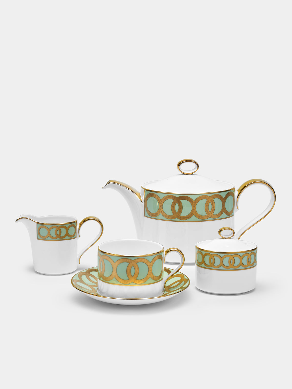 Royal Crown Derby - Riviera Dream Hand-Painted Bone China Collection - Green - ABASK - 