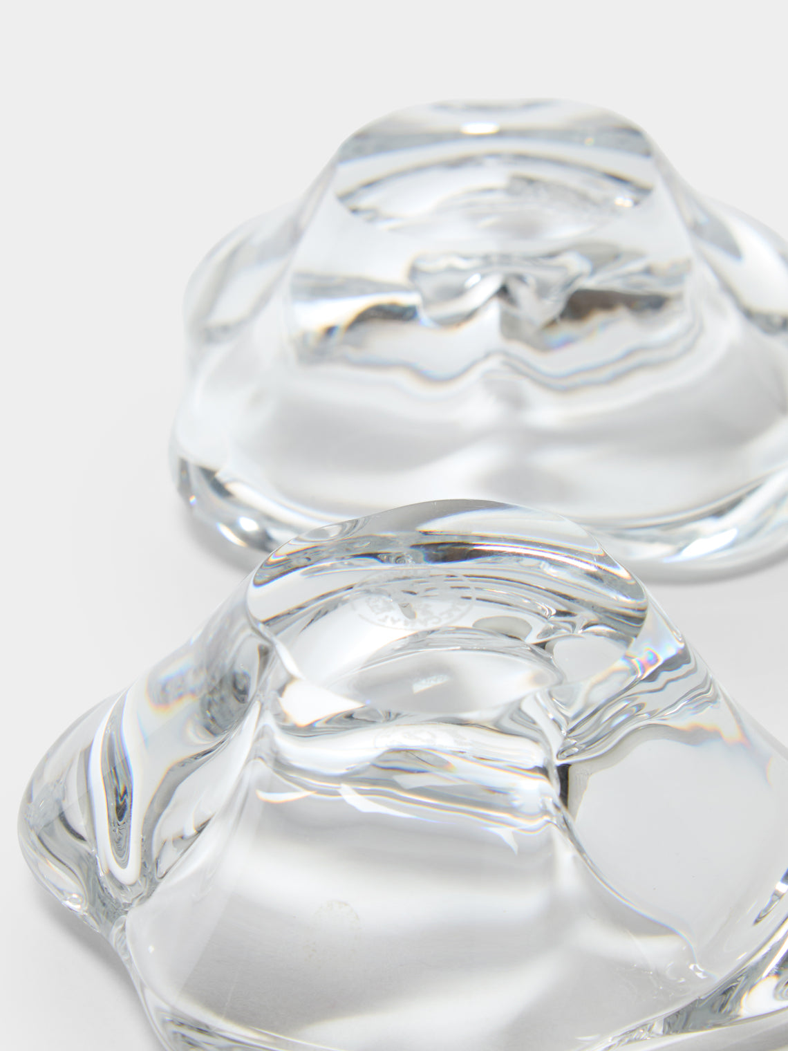 Antique and Vintage - 1990s Baccarat Crystal Salt and Pepper Dishes (Set of 2) - Clear - ABASK