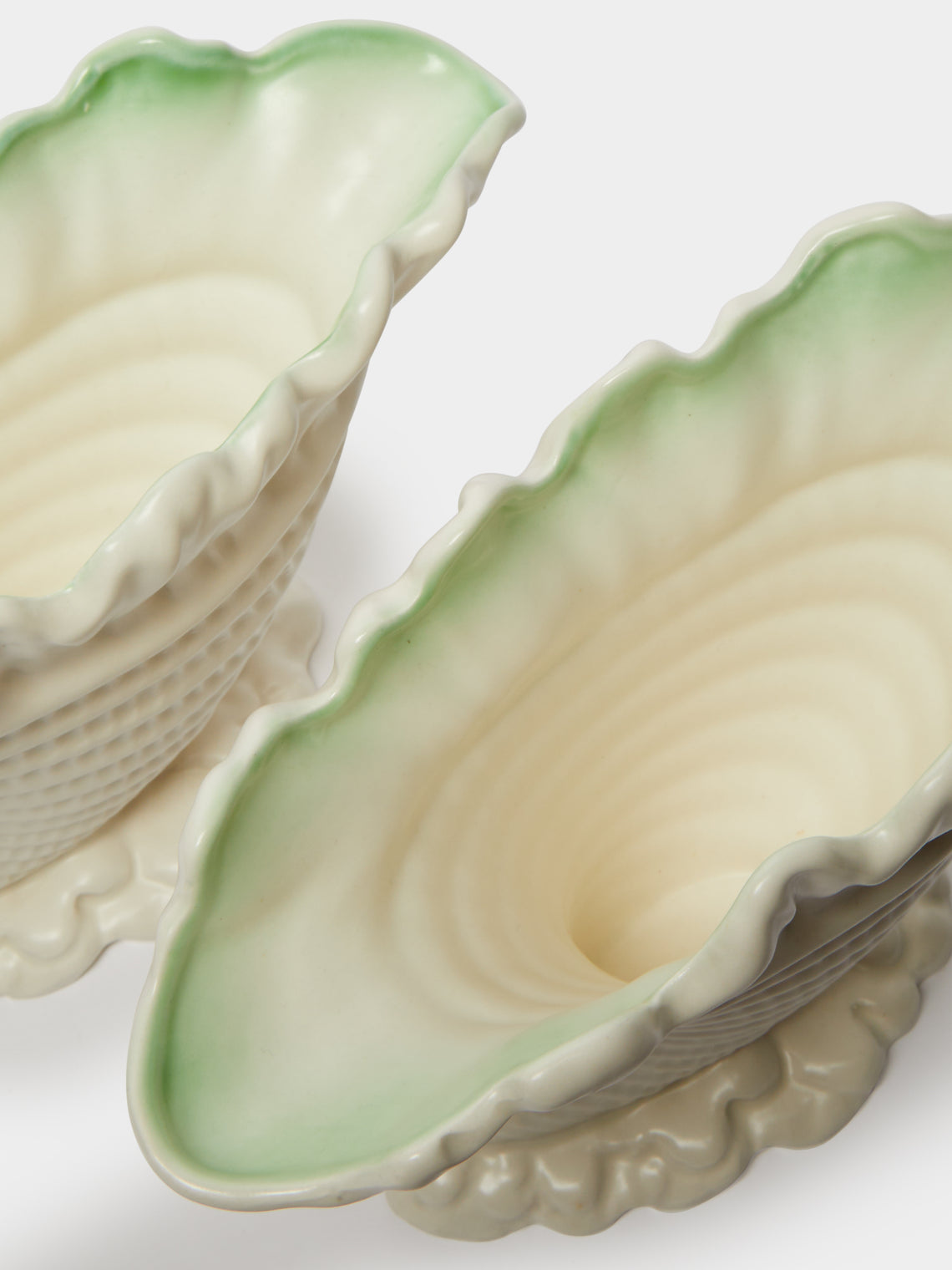 Antique and Vintage - 1930-1940 Shell Mantle Vases (Set of 2) -  - ABASK