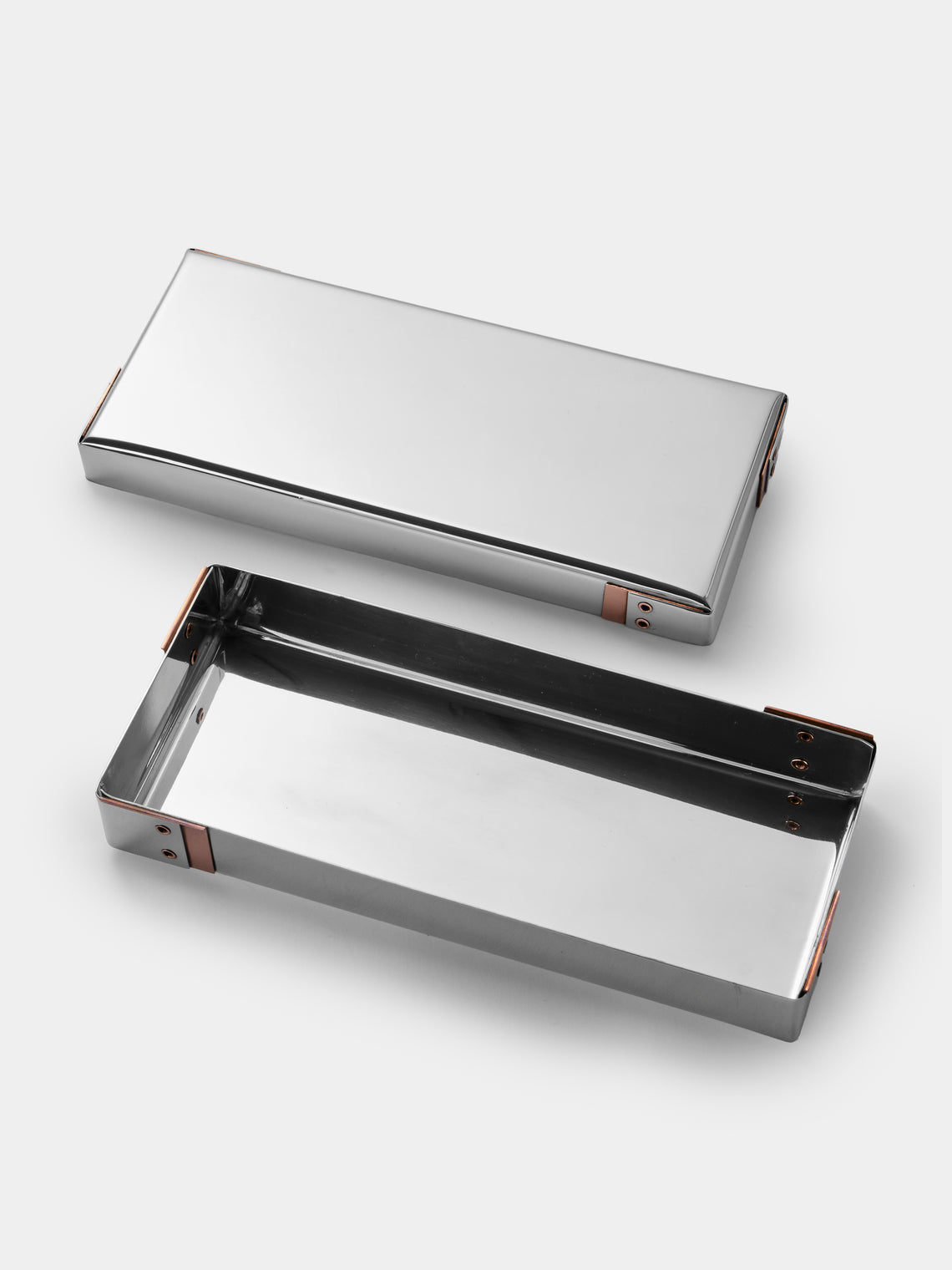 San Lorenzo - 1972 Afra and Tobia Scarpa Sterling Silver Rectangular Box - Silver - ABASK