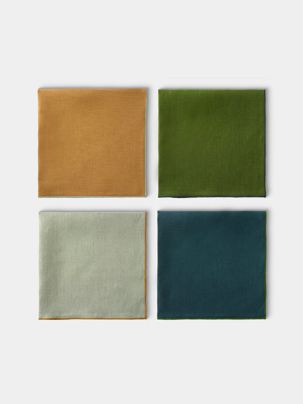 Borgo delle Tovaglie - Filo Linen Extra Large Napkins (Set of 4) - Green - ABASK - 