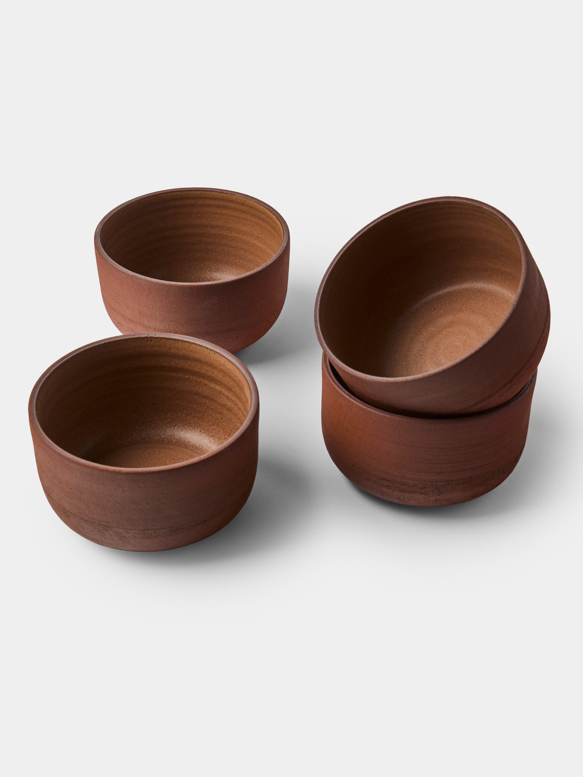 Andrea Tsang - Terra Stoneware Bowls (Set of 4) - Brown - ABASK