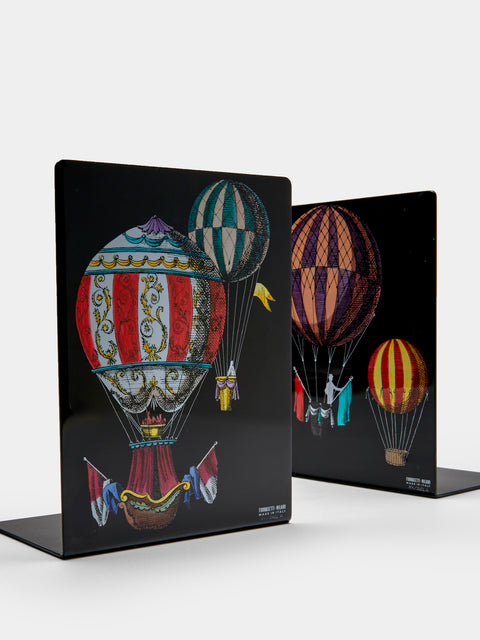 Fornasetti - Palloni Iron Bookends - Black - ABASK - 