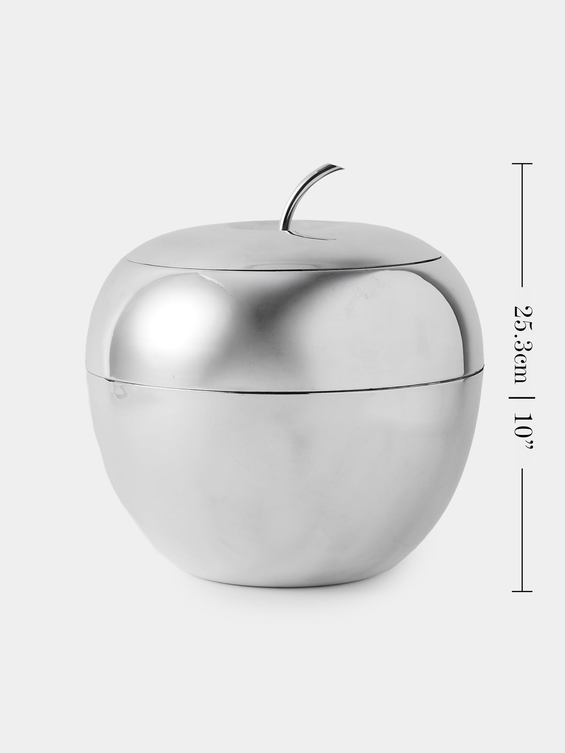 Antique and Vintage - 1970s Silver-Plated Teghini Firenze Apple Ice Bucket - Silver - ABASK