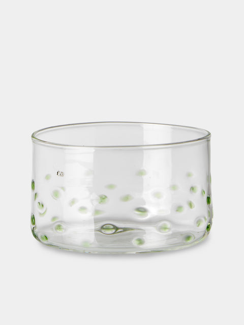 Alya Tannous - | Set of 4 | Hand-Blown Glass Dessert Bowls - Clear - ABASK - 
