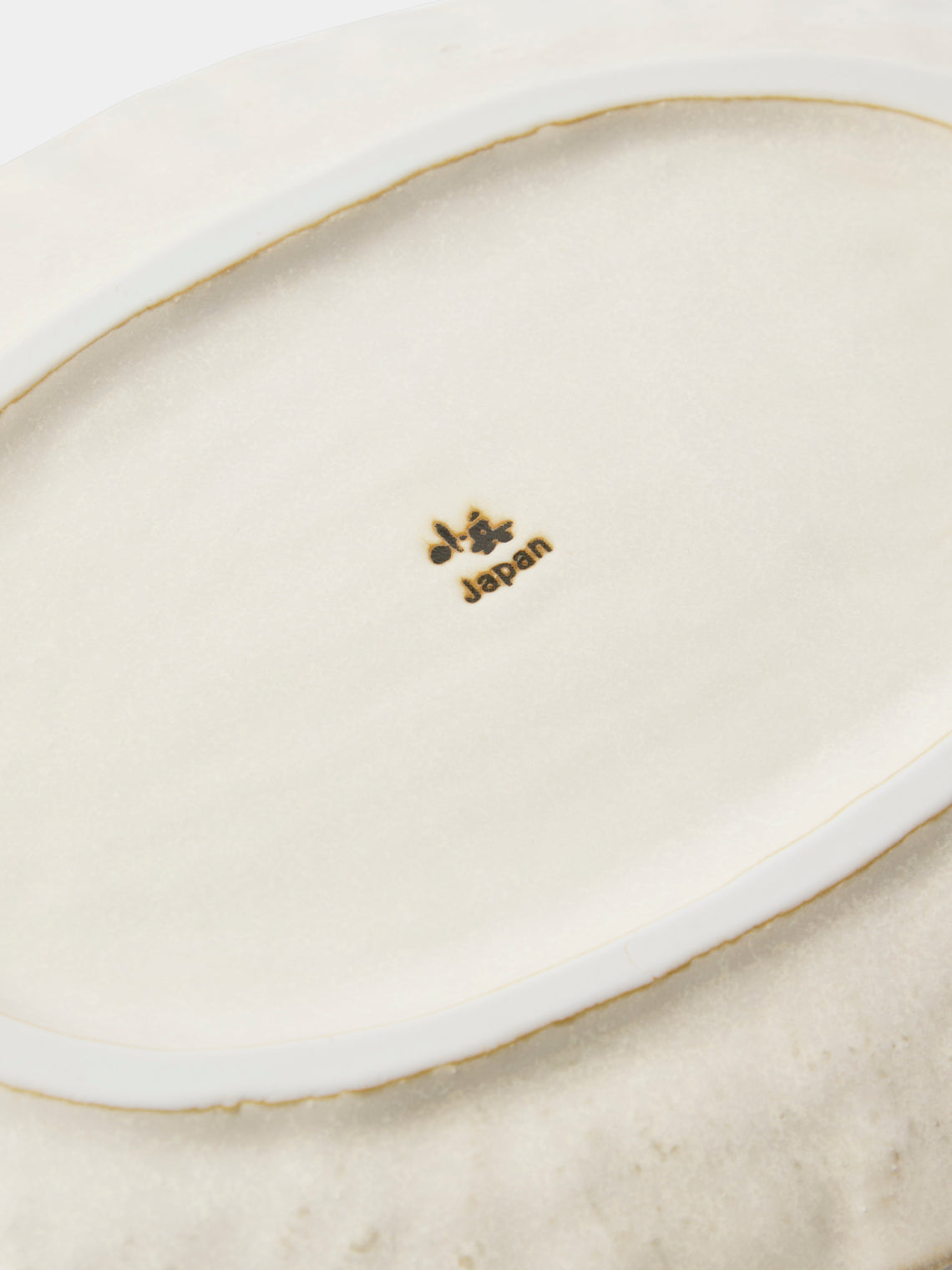 Kaneko Kohyo - Coco Ceramic Large Oval Dinner Plates – 10in/26cm (Set of 4) - White - ABASK