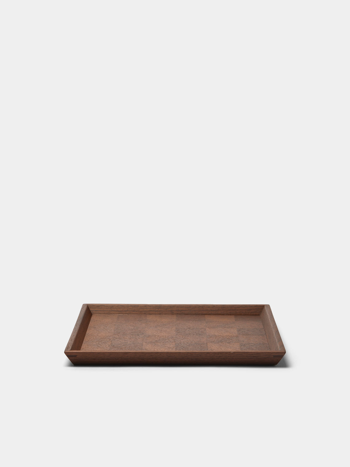 Mori Kougei - Poke Walnut Square Tray (10.5in/26.5cm) - Brown - ABASK