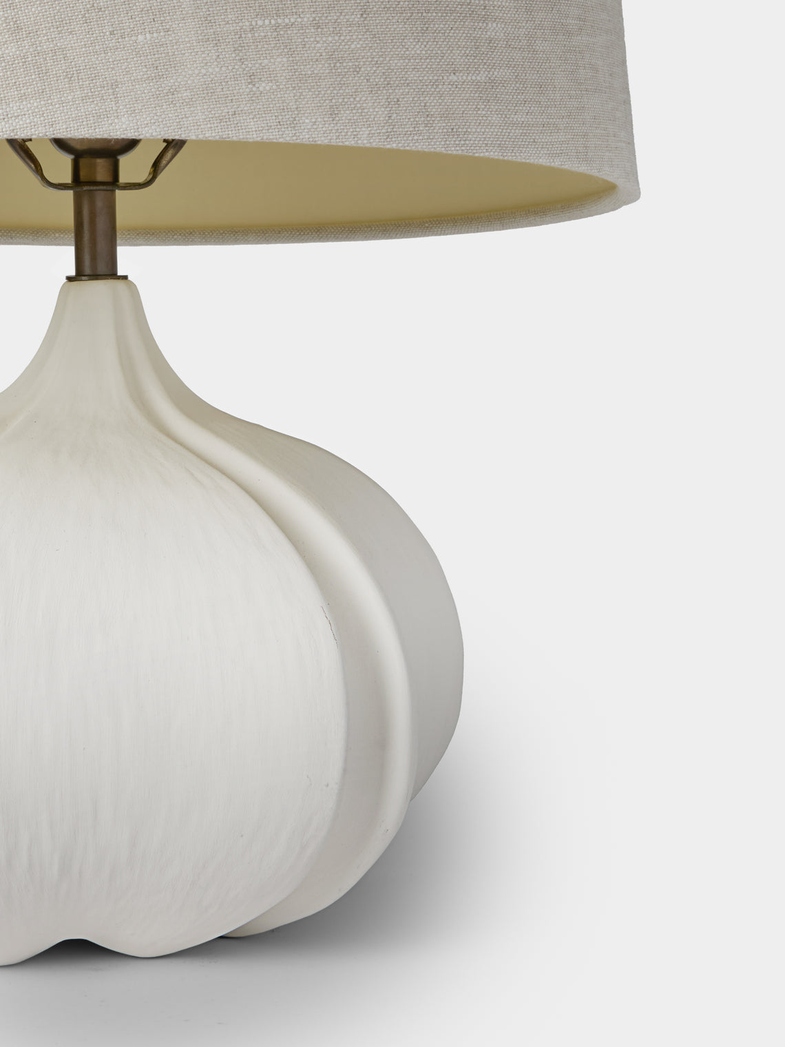 Legato Studio - Dido Hand-Cast Stoneware Table Lamp - Ivory - ABASK