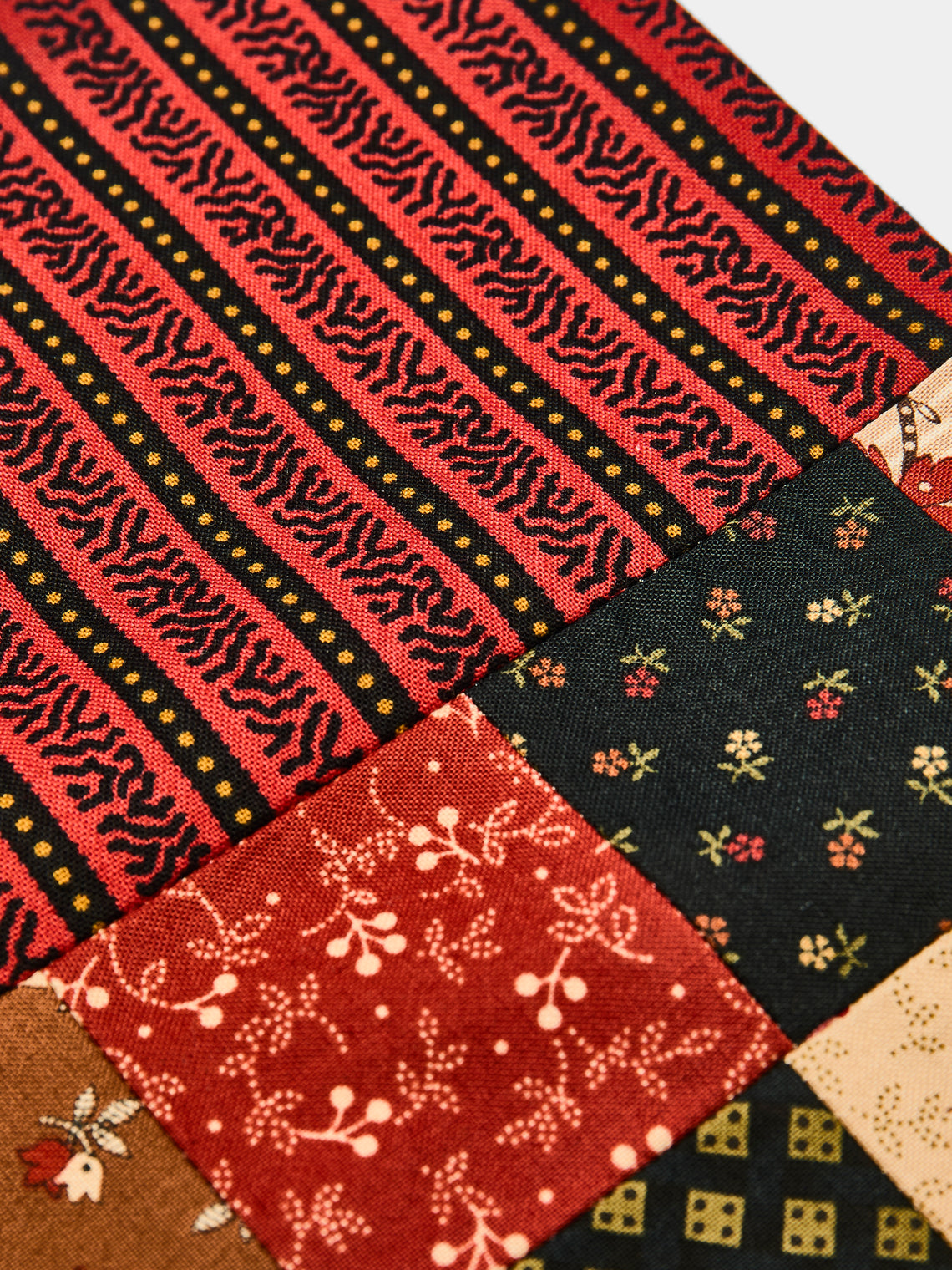 Kate Owen - 19th-Century Patchwork Cotton Stocking -  - ABASK