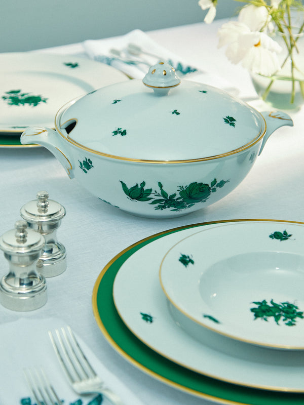 Augarten - Maria Theresia Hand-Painted Porcelain Shallow Tureen -  - ABASK