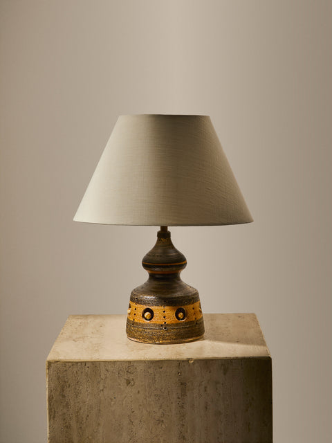 Antique and Vintage - 1960s Georges Pelletier Ceramic Table Lamp - Brown - ABASK