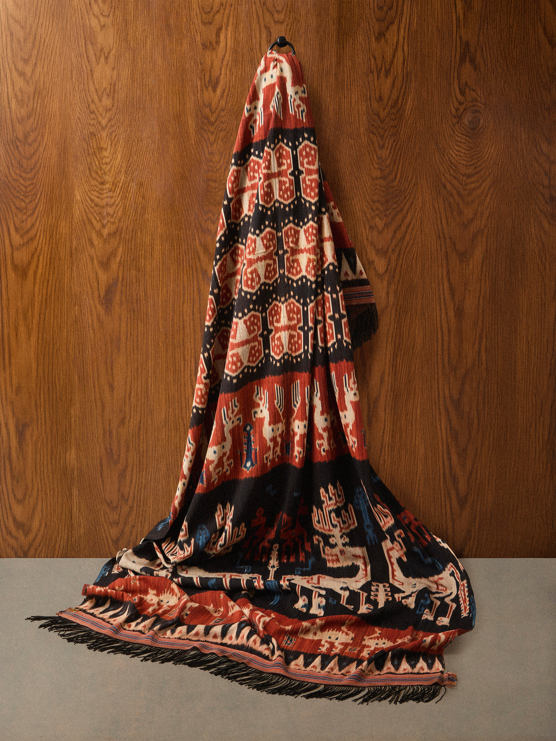 R Collective - Njara Mahang Ikat Cotton Bed Blanket (90.5in/2.3m) - Multiple - ABASK