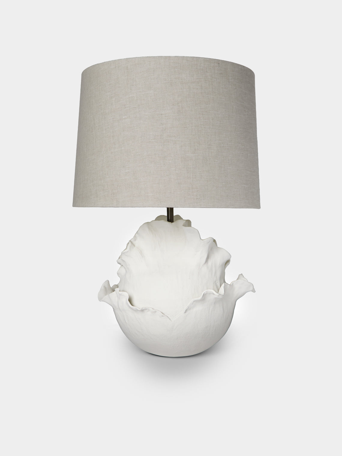 Legato Studio - Patience Hand-Cast Composite Table Lamp - Ivory - ABASK - 