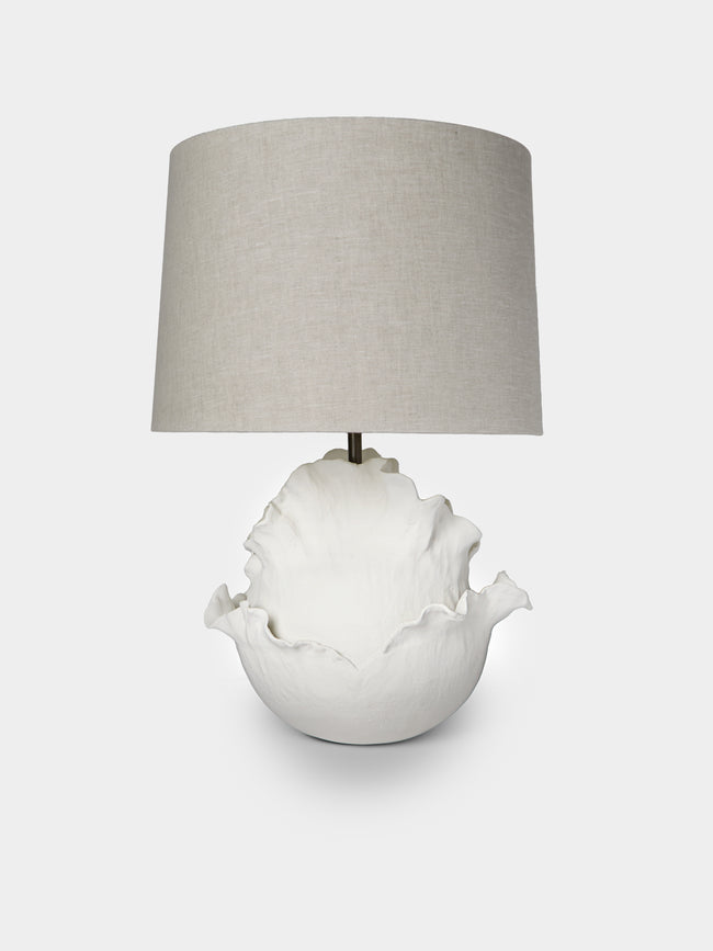 Legato Studio - Patience Hand-Cast Composite Table Lamp - Ivory - ABASK - 