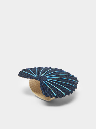 Coro Cora - Shell Handwoven Iraca Palm Napkin Rings (Set of 4) -  - ABASK - 