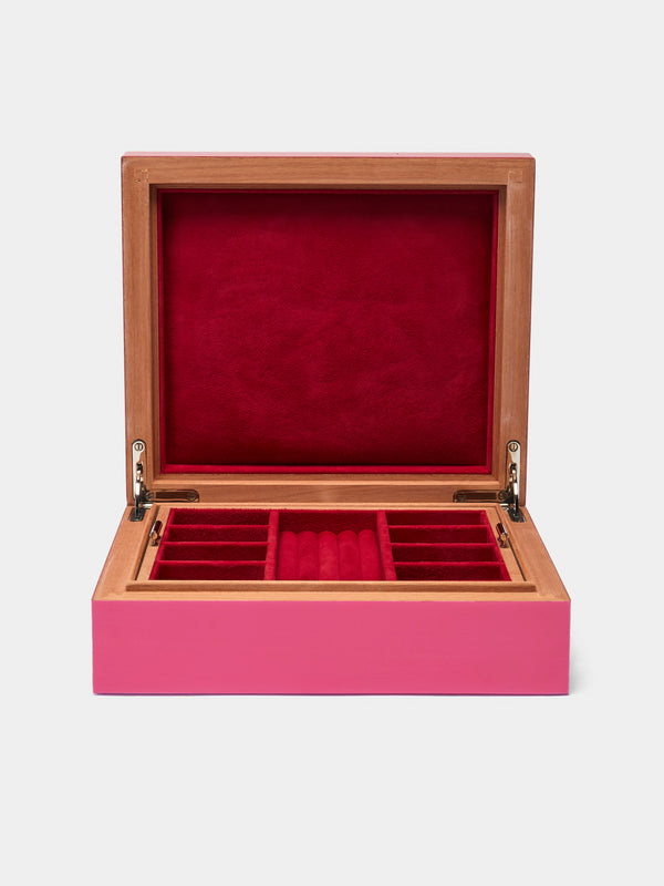 Elie Bleu - Fruit Sycamore Jewelry and Watch Box - Pink - ABASK