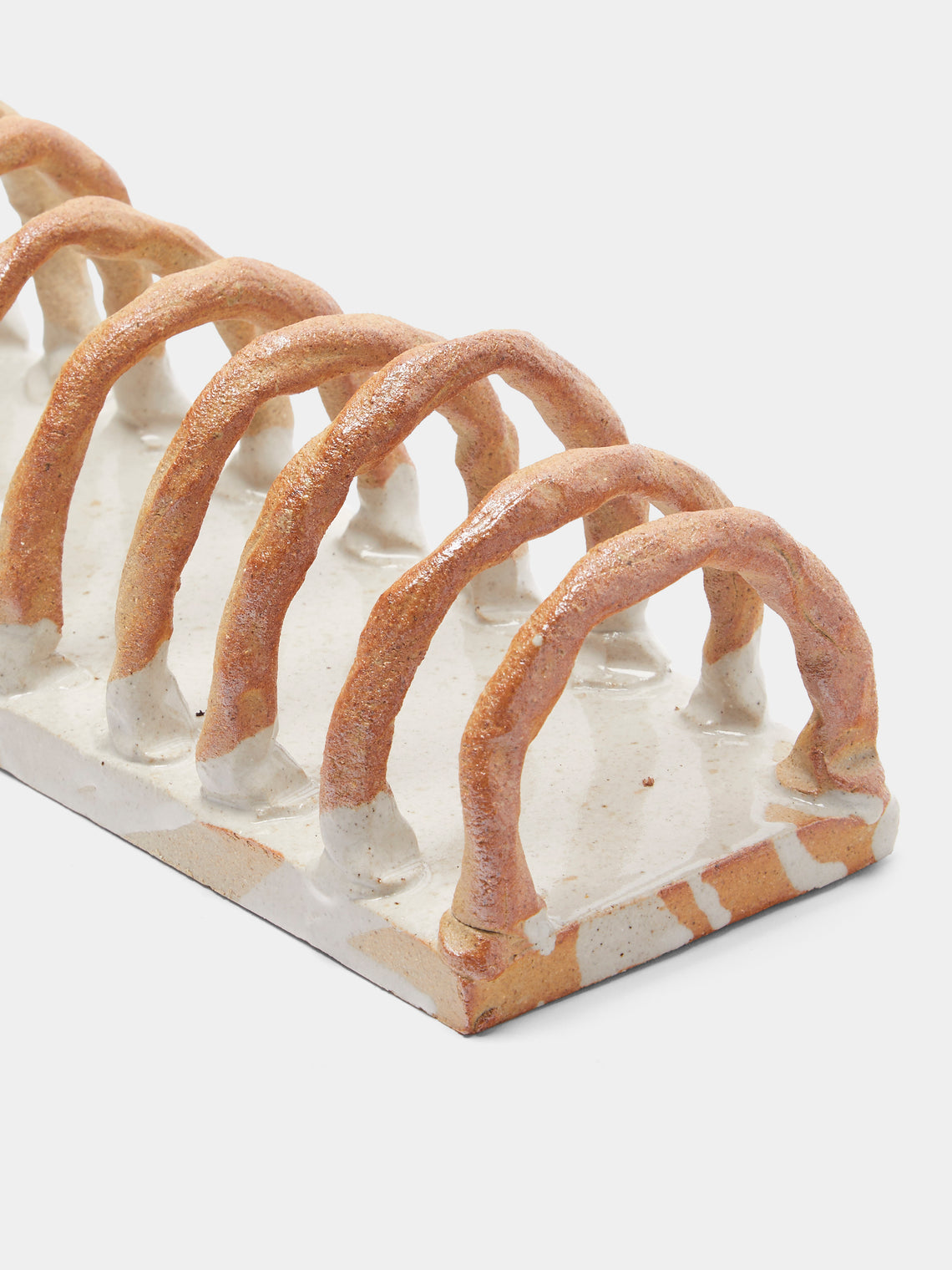 Estudio Vernís - Wood-Fired Stoneware Toast Rack - White - ABASK
