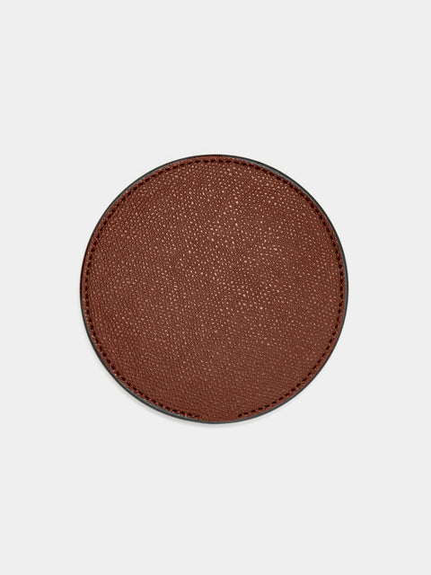 Giobagnara - Nick Leather Fast Wireless Charger - Brown - ABASK - 