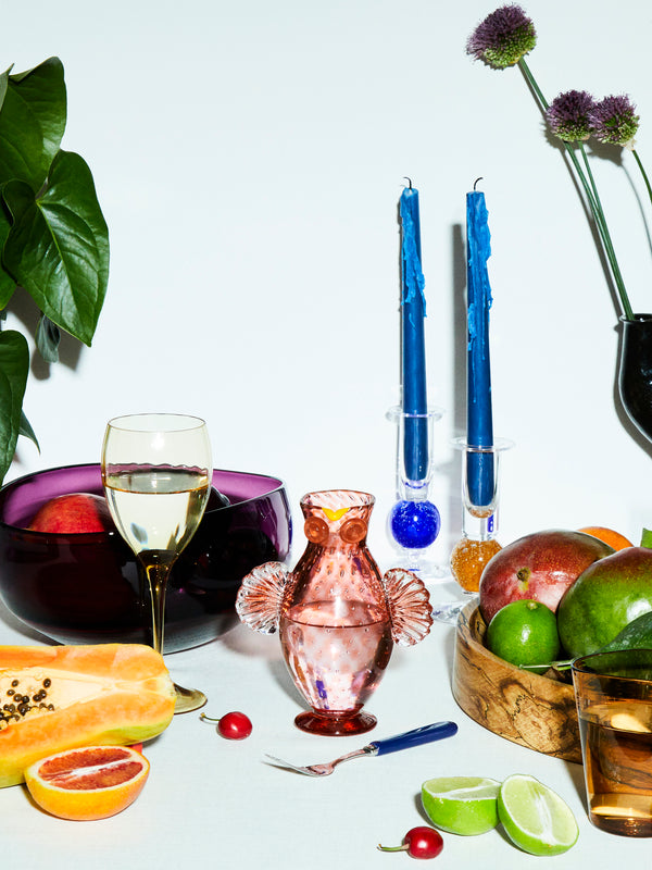 Stewart Hearn - Owl Hand-Blown Glass Jug -  - ABASK