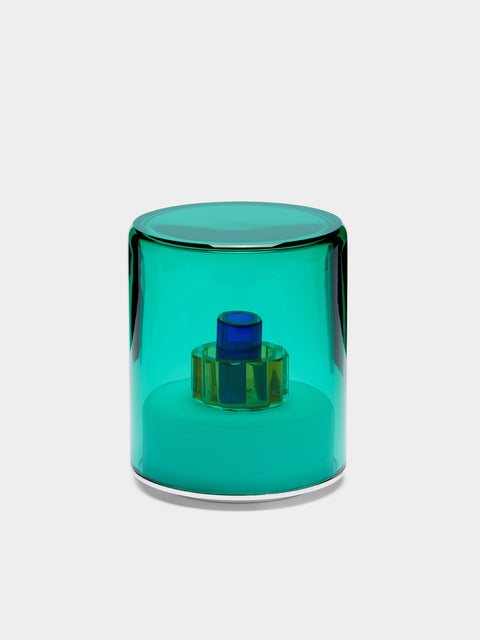 Green Wolf Lighting - Verde II Hand-Blown Murano Glass Portable Table Light - Green - ABASK - 